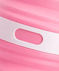 Close-up of Foldable Water Bottle With Leak Proof Locking Lid For Outdoor Adventures, silicone body detail