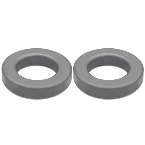 61mm Ferrite Toroid Core Pack for Ham Radio Gear, 2 Pieces, Toroidal Ring, 2.40 Inch OD X 1.40 Inch ID, Gray Rings