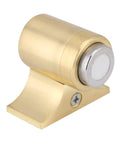 Cabinet Door Suction Magnetic Door Catch Heavy Duty No Fuss Industrial Spring Base For Home Doors Ground Wall Installation Zinc Alloy Stopper Brass Color.