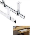 Full Extension Ball Bearing Drawer Runners For Under Desk Keyboard Shelf, height adjustable metal telescopic guide rails