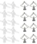 400 Piece Heavy Duty Drywall Anchors Assortment Kit With Butterfly Shaped Nylon And ABS Expansion Anchors For Gypsum Board And Wood Easy To Install Wall Fixings For Construction