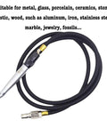 Precision Pneumatic Engraving Pen And Air Scribe Tool For Metal Ceramic Glass Etching With Adjustable Speed and tough alloy tip and hose.