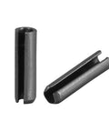 Slotted Spring Pin 5mm By 20mm Plain Finish 65Mn Roll Assortment Kit - 50Pcs For Small Machine Projects, Axial Slotted Pin With Chamfered Ends