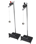 Hands-On Newton's Cradle Pendulum Lab Kit, 2 Pack Dial Display Demo Tools for Mechanical Vibration Experiments with stable base