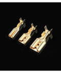 Check Out This Awesome 120 Piece Assorted Insulated Female Wire Connector Kit With Spade Terminals For Crimping Electrical Wiring In 2.8 4.8 And 6.3mm Sizes To Fix Your Ride Or DIY Projects Easily Today, three brass female spade terminals