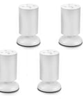 Round Black 20cm Metal Furniture Legs For Coffee Tables Desks And Nightstands, Easy To Clean And Maintain, Adjustable 1cm Height