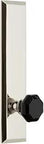 Carre Tall Plate With Coventry Knob Double Dummy Satin Nickel Finish For Interior Doors No Latch Or Lock Easy Pre Attached Knobs