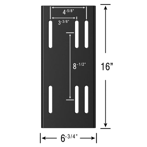 Heavy Duty Big Block Motor Mount Plate For 301cc 420cc And 670cc Engines Including Honda GX340 GX390 Clone, Universal Steel Plate with dimensions