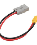 Straight Up Reliable 50 Amp Adapter Cable Linking SB50 To XT90 Plugs 10 Awg Tinned Copper Core 600 Volt Fire Resistant Jacket 30 Cm Solar Evehicle Battery Hookup Wire on display.