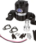 Bulletproof Plug And Go Electric Water Pump For Big Block Chevy V8, 35 GPM Flow Rate, Slick Black CNC Aluminum, Fits 396 427 454, Complete Mounting Kit.