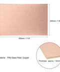 Set Of 3 300 By 200 mm Single Sided Copper Clad Laminate PCB Boards FR4 1.5 mm image showing size and material details