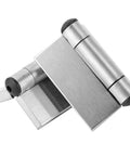 Heavy Duty Stainless Steel Spring Hinges Self Closing Cabinet Hardware Flush Mount For Wardrobe And Kitchen Cabinets, 8x4.5 cm, side view