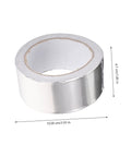 Roll of Leak Stop Tape For Water And Roof Leaks High Temperature Resistant Sealant Tape in silver color, measures 2 inches x 10 feet.