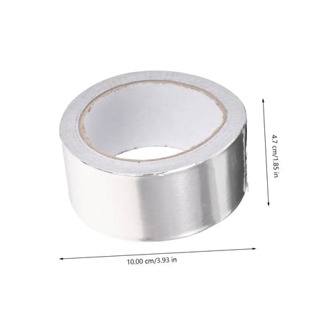 Roll of Leak Stop Tape For Water And Roof Leaks High Temperature Resistant Sealant Tape in silver color, measures 2 inches x 10 feet.