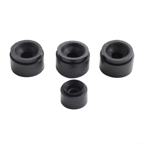 Rubber Engine Cover Grommet Kit Four Piece Direct Fit For 07C103226B And 06J103226A OEM Replacement No Tools Needed Easy Install Long Lasting Rubber Mounts Black Side Stop Buffer Auto Part, 4 black rubber grommets