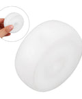 Heavy Duty Nylon Pulley Casters, 5 Piece Fixed Roller Kit For Quiet Barn Manure Tracks And Warehouse Gear, close-up of white nylon wheel.