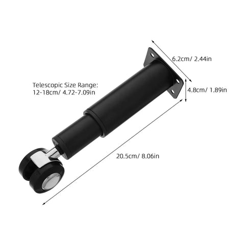 2pc Extendable Metal Table Legs, Heavy Duty Adjustable Desk Feet For DIY Projects shown with measurements