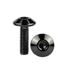 4Pcs M6x12mm Black Allen Bolts 304 Stainless Steel Socket Head Cap Screws view showing top and side profile of screws