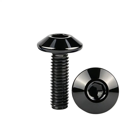 4Pcs M6x12mm Black Allen Bolts 304 Stainless Steel Socket Head Cap Screws view showing top and side profile of screws