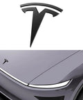 Tesla Model Y Front Emblem Hood Badge With Ultra Strong Adhesion Car Wash Safe Centered Alignment Kit For 2025 2026 Premium