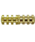 Top Shelf Solid Brass Table Alignment Pins With Matching Sockets For Flawless Table Leaf Assembly showcasing a single pin.