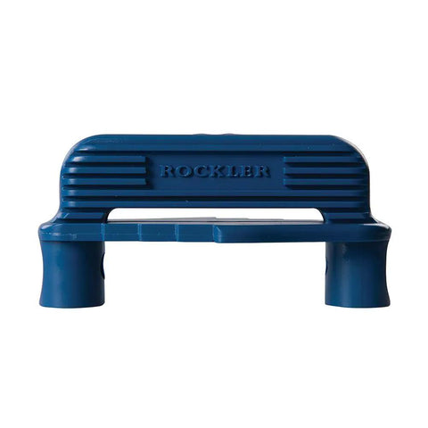 Center Offset Marking Tool For Woodworking, Blue Finish, Fits Standard Pencils, Center Hole Keeps Pencil Centered, Front View