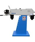 Pro Grade Heavy Duty Industrial Tube And Profile End Belt Grinder 4 X 78 Inch High Speed Metalworking Sander side view with control panel