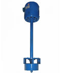 Three Phase Axial Flow Hydroelectric Generator For Low Head Water Turbines, 3000W And 5000W Models, vertical blue unit