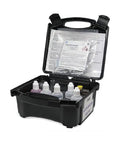 Spectrum Deluxe Water Test Kit For Home And Pros That Measures Hardness Iron pH Chlorine And TDS With Fast Accurate Field Readings That Helps Pros And Homeowners Get Quick Reliable Readings In Any Water Situation, black plastic case open