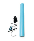 Unrolled ESD High Temperature Mat Kit For Electronics Workbench Pro Grade 2 Feet Wide 4 Feet Long Zero Point Zero Eight Inches Thick Blue With Wrist Strap And Grounding Cord RoHS And REACH Compliant Assembled In USA