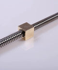 T12 Lead Screw 500mm Length With Brass Nut 12mm Diameter Two Starts Thread Pitch 2mm Lead 4mm For Your 3D Printer Z Axis CNC Setup Stainless Steel For Smooth Motion