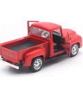 Red Metal Truck Christmas Decor For Farmhouse Style Vintage Pickup Truck Tabletop Storage Die Cast Metal With Hand Painted Finish