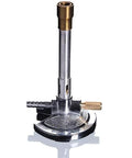 Bunsen Burner For Lab Natural Gas With Flame Stabilizer And Air Mixer, Gas Regulator Included, Propane Compatible