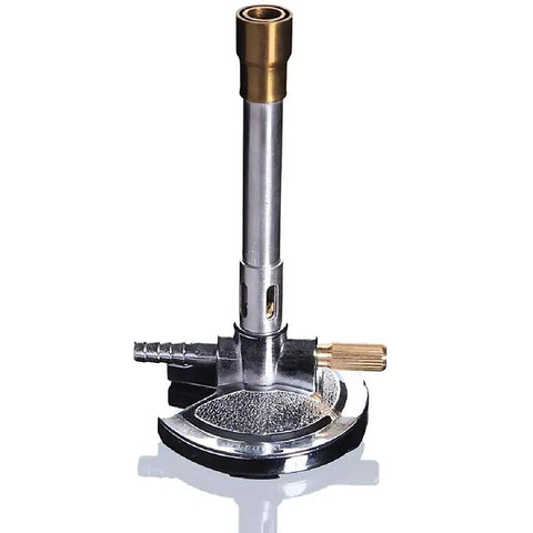 Bunsen Burner For Lab Natural Gas With Flame Stabilizer And Air Mixer, Gas Regulator Included, Propane Compatible