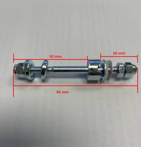 Front Caliper Brake Pivot Bolt Kit For BMX, Road, And Touring Bikes, Beefed Up Heavy Duty Side Pull Mounting Bolt, Universal Steel Replacement For Bicycle Brakes, All Weather Ready Easy Install steel bolt with dimensions.