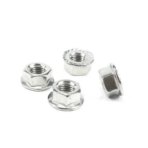 Heavy Duty Exhaust Flange Install Kit For Classic Motorcycle Cruisers Featuring Premium Sealing Bolts, stainless nuts for secure fastening.