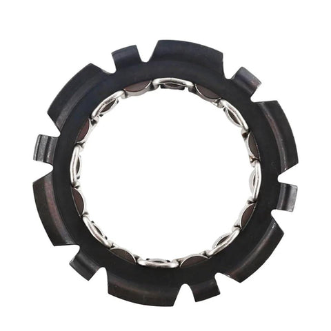 One Way Bearing For Motorcycle Fits 300 250 200i 300i SK60AE SJ40AA Durable Wear Resistant Start Up Smooth Clutch System Accessory Pro Rider Favorite Must Have For Everyday Ride - close-up front view showing circular metal structure.