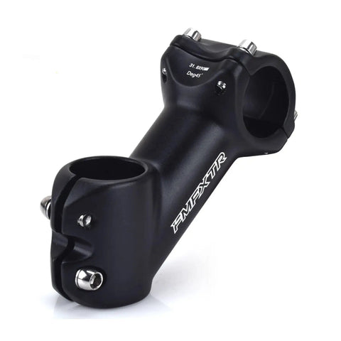 Dope 31.8mm Clamp Bike Stem 90mm Length 45 Degree Angled Riser, CNC Aluminum 6061 T6, for MTB Road BMX Bikes, Black Finish