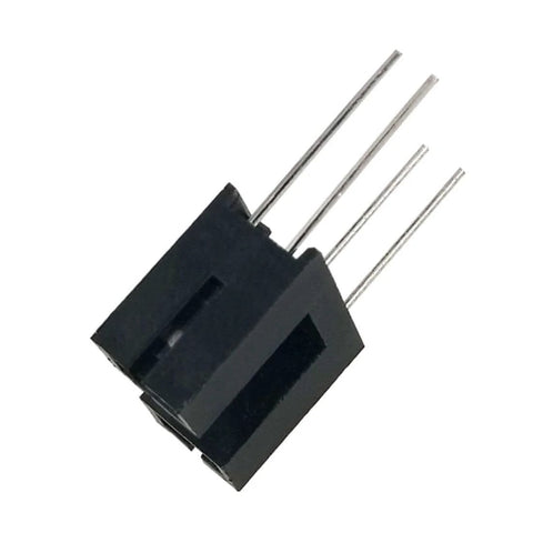 ITR9608 F Photoelectric Switch Optical Interrupter Sensor DIP-4, black with silver pins, for DIY projects and automation