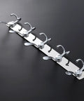 Two Piece Five Hook Wall Mounted Coat Rack Made From Solid Stainless Steel Featuring A Polished Mirror Finish Great For Bathrooms Bedrooms And Hallways A Real Deal Storage Solution.