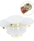 Hella Dope Decorative Fire Sprinkler Covers For Concealed Head Valves Rock Solid Metal Nozzle Caps with White Finish