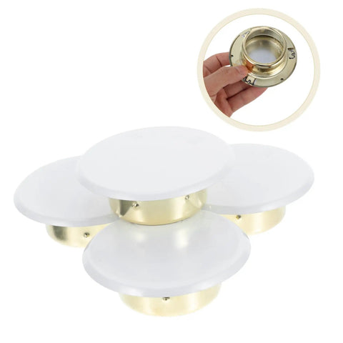 Hella Dope Decorative Fire Sprinkler Covers For Concealed Head Valves Rock Solid Metal Nozzle Caps with White Finish