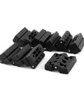 10 Piece Foldable Plastic Door Cabinet Hinges With Slick Soft Close Damping System Reinforced Two Leaf Anti Slam Hinges