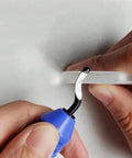 Blue Stainless Steel Deburring Tool Kit Pro Grade Edge Burr Removal for plastic surface smoothing