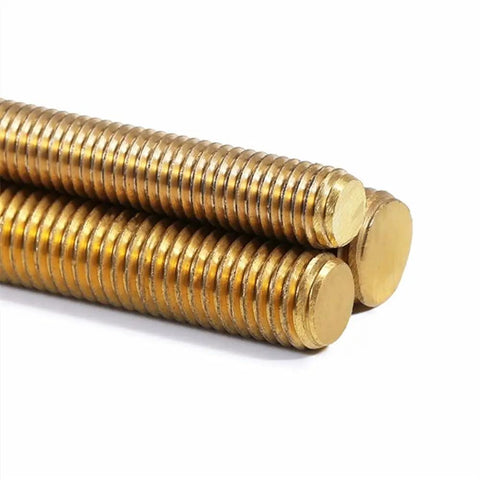 Heavy Duty Brass Full Threaded Rod Badass All Thread Bar For Machinery Mounting Precision Cut Threads In Multiple Sizes Top Shelf Hardware For Handling Tough Shop Tasks And Fabrication Projects