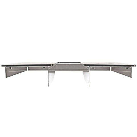 Front view of Signature Series Metal Fabrication Plate Bead Roller Table With Textured HPDE Top and deep countersunk hardware.
