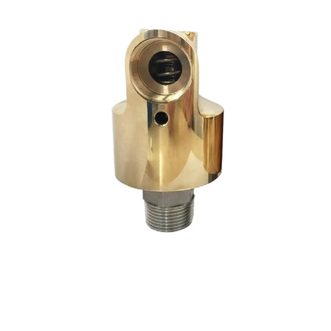 Half Inch Rotating Brass Joint For Hoses With Leak Proof Seal And 360 Degree Spin, Heavy Duty Brass Fitting That Stops Hose Kinks, No Hassle Install, Reliable Under High Pressure