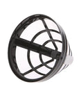 Dead Simple Nylon Coffee Filter For Home Brewing Reusable Barista shown from above, featuring black nylon mesh and sturdy design.