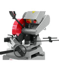 Heavy Hitter 12 Inch Abrasive Cut Off Saw With Five Horsepower Motor And Three Phase 230 460 Volt Power Build, close up.