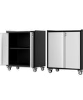 Heavy Duty Garage Storage Cabinet On Wheels Rolling Tool Cabinet With Adjustable Shelf And Lockable Doors Rust Resistant